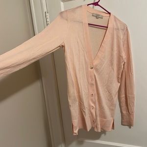 Loft light pink cardigan